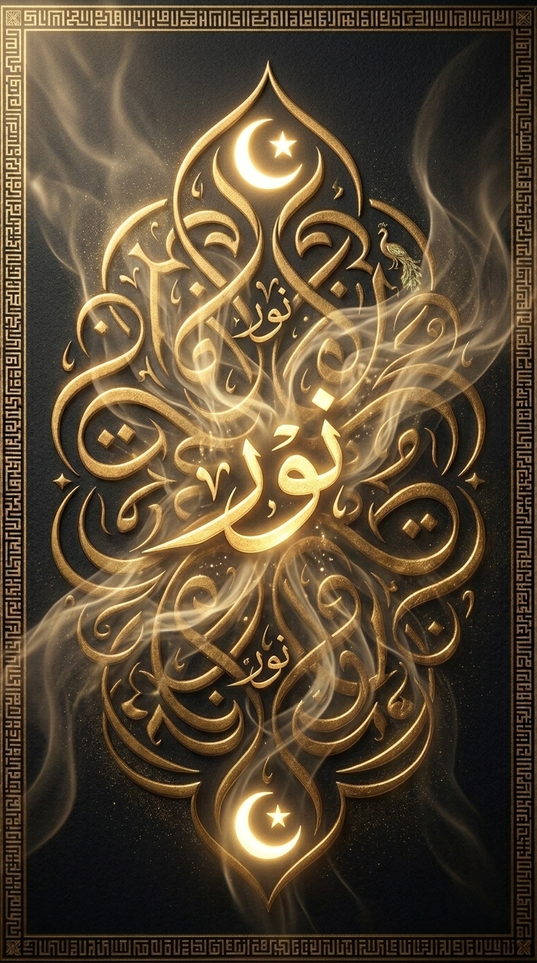 Noor Black Gold Wallpaper